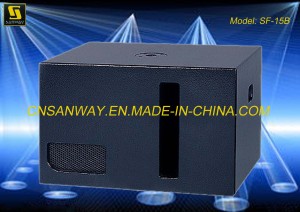 98 dB Spl Single 15" Subwoofer Cabinet Box DJ Mixer Speaker Equipments (Sanway SF-15B)