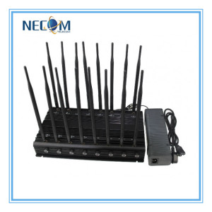 Multi-Bands Powerful Wireless Video and WiFi Signal Jammer, Cell Phone Jammer, Desktop High Power Ph