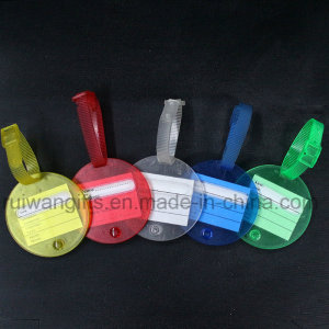 Round Luggage Tag, Colorful Plastic Luggage Tag for Promotional Gifts